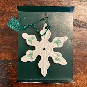 Belleek Snowflake Ornament